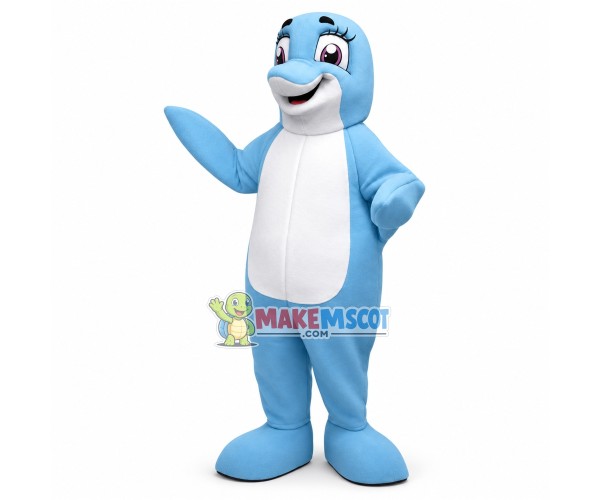 Warmth Millie the Dolphin Hospital Mascot Costume Warmth Millie the Dolphin Hospital Mascot Costume