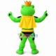 Superhero Frog Prince Mascot Costume Superhero Frog Prince Mascot Costume