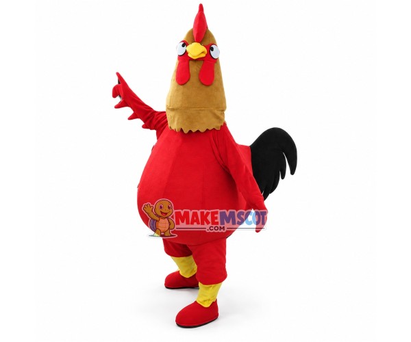 Simple Style Red Hen Mascot Costume 