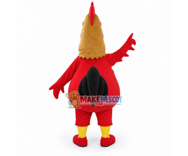 Simple Style Red Hen Mascot Costume 