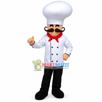 Professional Italian Chef Mascot Costume	
