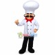 Professional Italian Chef Mascot Costume Professional Italian Chef Mascot Costume