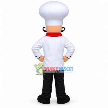 Professional Italian Chef Mascot Costume Professional Italian Chef Mascot Costume