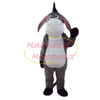 Gloomy Eeyore the Grey Donkey Mascot Costume Gloomy Eeyore the Grey Donkey Mascot Costume