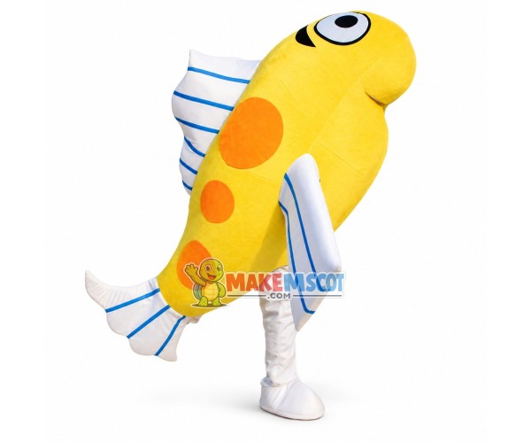 Deluxe Yellow Fish Lightweight Mascot Costume Deluxe Yellow Fish Lightweight Mascot Costume