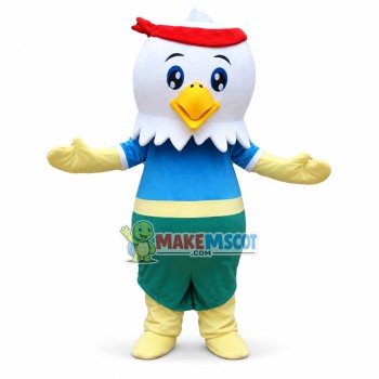 Ninja Baby Eagle Mascot Cartoon Costume 