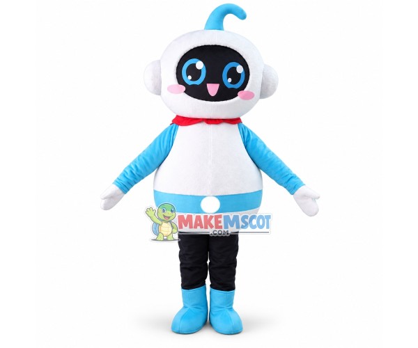 Cute Intelligent Robot Mascot Costume 