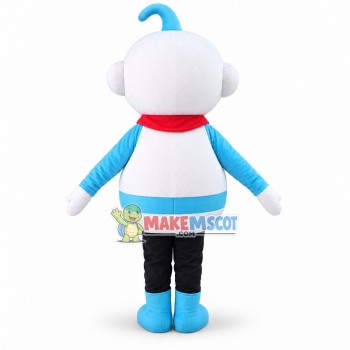 Cute Intelligent Robot Mascot Costume 