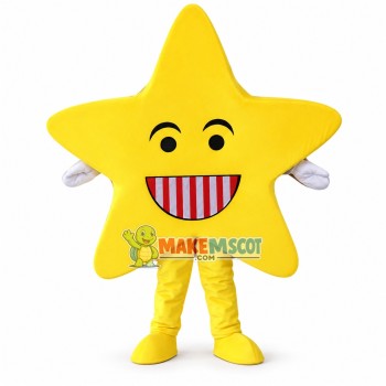Smiley Emoji Star Mascot Costume Smiley Emoji Star Mascot Costume