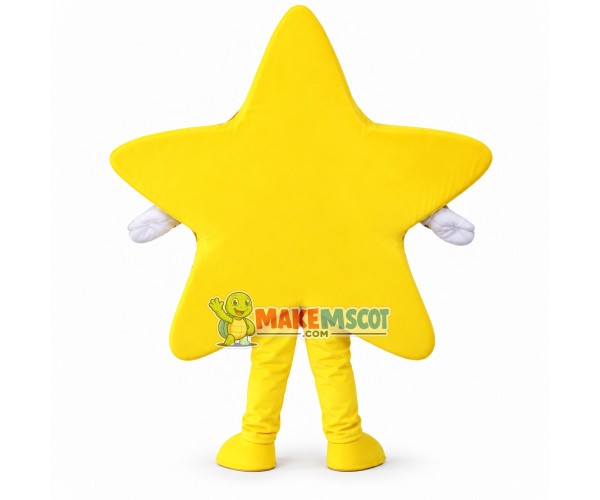 Smiley Emoji Star Mascot Costume Smiley Emoji Star Mascot Costume