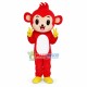 Adult Cartoon Red Monkey Mascot Costume Adult Cartoon Red Monkey Mascot Costume