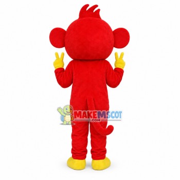 Adult Cartoon Red Monkey Mascot Costume Adult Cartoon Red Monkey Mascot Costume