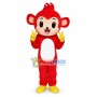 Adult Cartoon Red Monkey Mascot Costume 