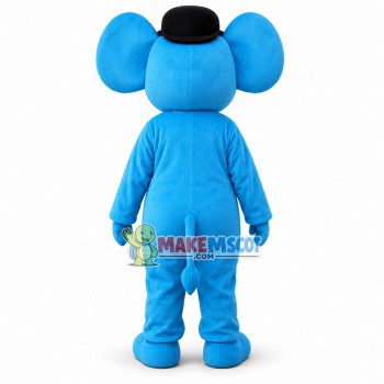 Mr. Blue Elephant Mascot Costume Mr. Blue Elephant Mascot Costume