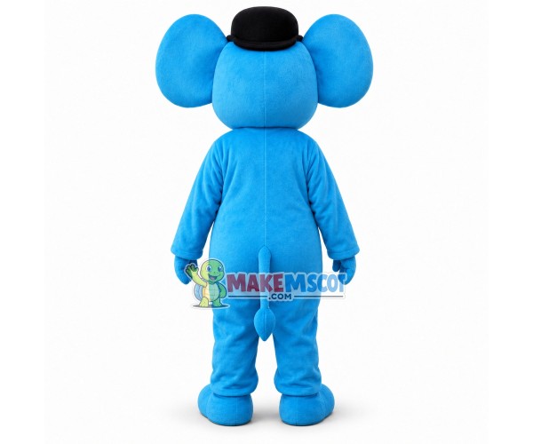 Mr. Blue Elephant Mascot Costume Mr. Blue Elephant Mascot Costume