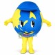 Customized Earth Ball With Blue Hat Mascot Costume Customized Earth Ball With Blue Hat Mascot Costume