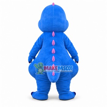 Cute Baby Blue Dragon Mascot Costume Cute Baby Blue Dragon Mascot Costume
