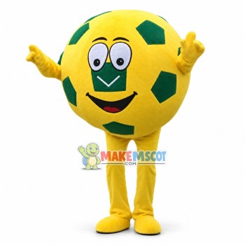 Lightweight Cartoon Yellow Football Mascot Adult Costume Lightweight Cartoon Yellow Football Mascot Adult Costume