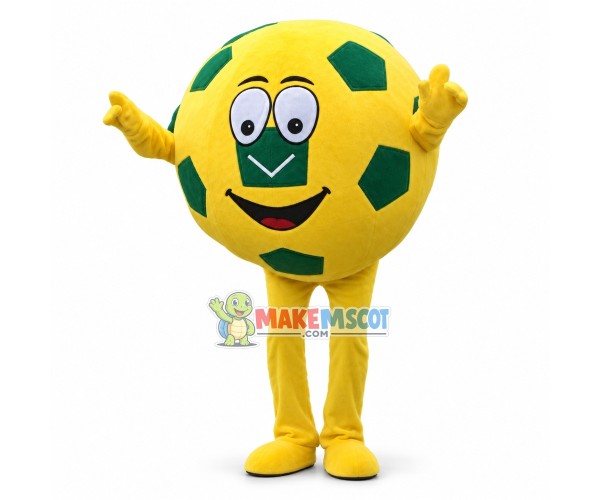 Lightweight Cartoon Yellow Football Mascot Adult Costume Lightweight Cartoon Yellow Football Mascot Adult Costume