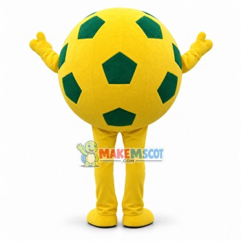 Lightweight Cartoon Yellow Football Mascot Adult Costume	