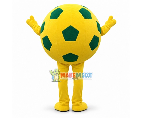 Lightweight Cartoon Yellow Football Mascot Adult Costume	