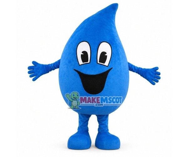 Huge Cartoon Blue Water Drop Mascot Costume Huge Cartoon Blue Water Drop Mascot Costume