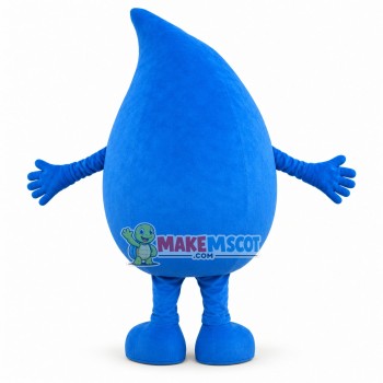 Huge Cartoon Blue Water Drop Mascot Costume Huge Cartoon Blue Water Drop Mascot Costume