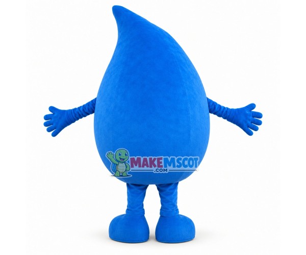 Huge Cartoon Blue Water Drop Mascot Costume Huge Cartoon Blue Water Drop Mascot Costume