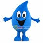 Huge Cartoon Blue Water Drop Mascot Costume	