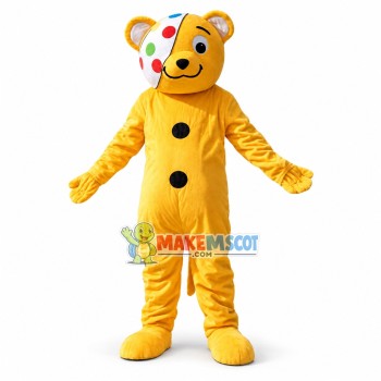 Adorable Pudsey Bear Mascot Costume Adorable Pudsey Bear Mascot Costume