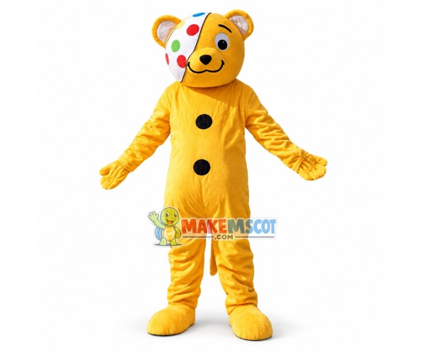 Adorable Pudsey Bear Mascot Costume Adorable Pudsey Bear Mascot Costume