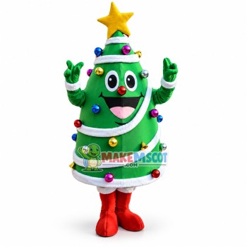 Lightweight Cartoon Christmas Tree Mascot Adult Costume Lightweight Cartoon Christmas Tree Mascot Adult Costume
