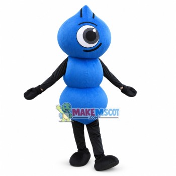 One-eyed Blue Ant Mascot Costume For Adult One-eyed Blue Ant Mascot Costume For Adult