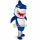 Ferocious Blue Shark Mascot Costume 