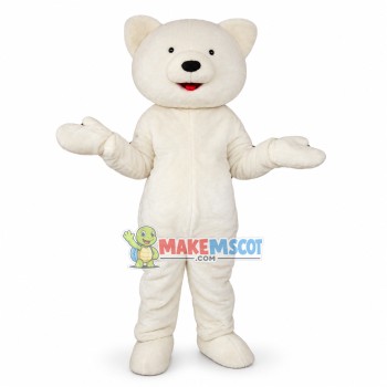 Lovely White Bear Mascot Costume For Adult Lovely White Bear Mascot Costume For Adult