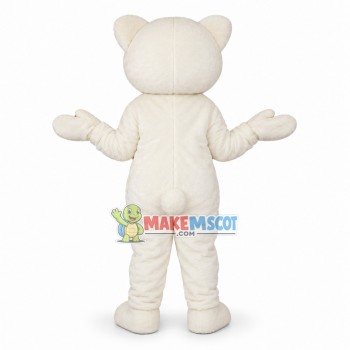 Lovely White Bear Mascot Costume For Adult Lovely White Bear Mascot Costume For Adult