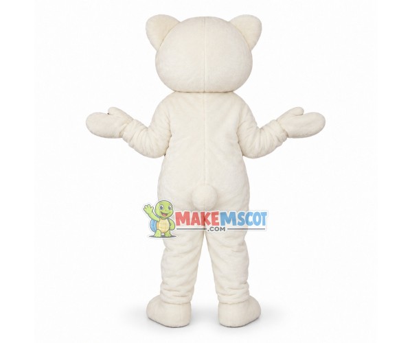 Lovely White Bear Mascot Costume For Adult Lovely White Bear Mascot Costume For Adult