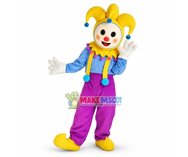Adorable Court Jester Mascot Costume 