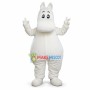 Adventurous Moomintroll the White Hippopotamus Mascot Costume 