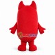 Red monster With Big Mouth Mascot Costume Red monster With Big Mouth Mascot Costume
