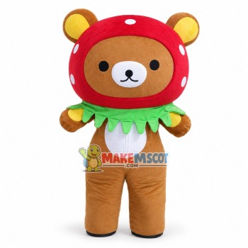 San-X Rilakkuma Strawberry Mascot Adult Costume	