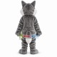 Simple Style Plush Gray Wolf Mascot Costume Simple Style Plush Gray Wolf Mascot Costume