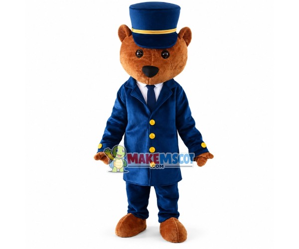 Sheriff Teddy Bear Mascot Costume Sheriff Teddy Bear Mascot Costume