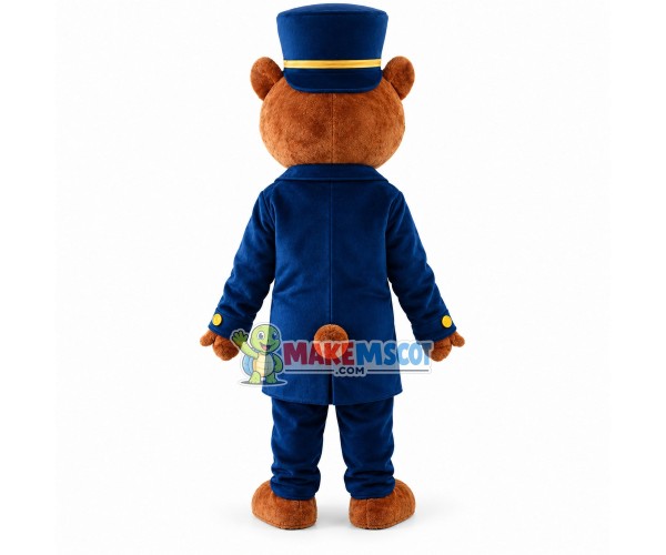 Sheriff Teddy Bear Mascot Costume Sheriff Teddy Bear Mascot Costume