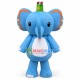 King Blue Elephant Lightweight Mascot Costume	