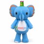 King Blue Elephant Lightweight Mascot Costume	