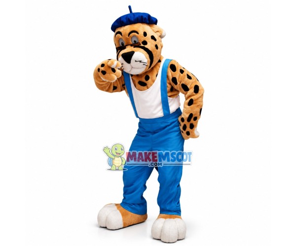 Chaz The Cheetah Mascot Costume Chaz The Cheetah Mascot Costume
