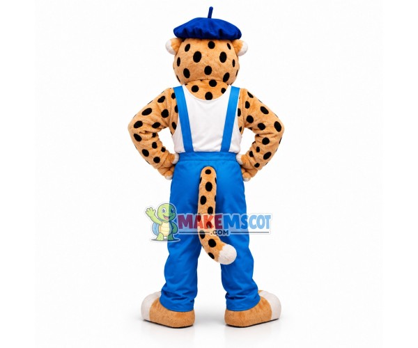 Chaz The Cheetah Mascot Costume