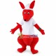 Baby Red Kangaroo Mascot Costume Baby Red Kangaroo Mascot Costume