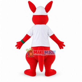 Baby Red Kangaroo Mascot Costume Baby Red Kangaroo Mascot Costume